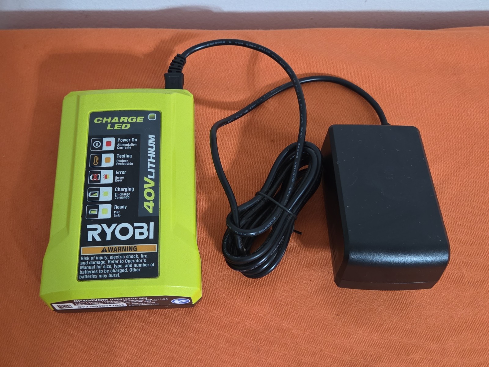 Ryobi OP404VNM 40V Lithium Ion Battery Charger