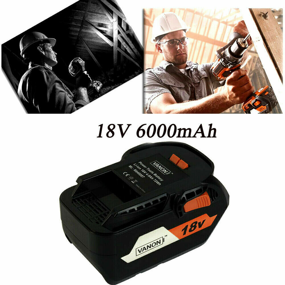 1-4x for Ridgid R840085 Lithium Battery Rigid 18V 6.0/3.0ah R840087 Power Tools