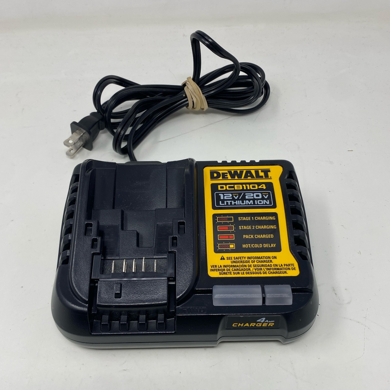 DEWALT DCB1104 12V/20V MAX 4A Battery Charger – Black