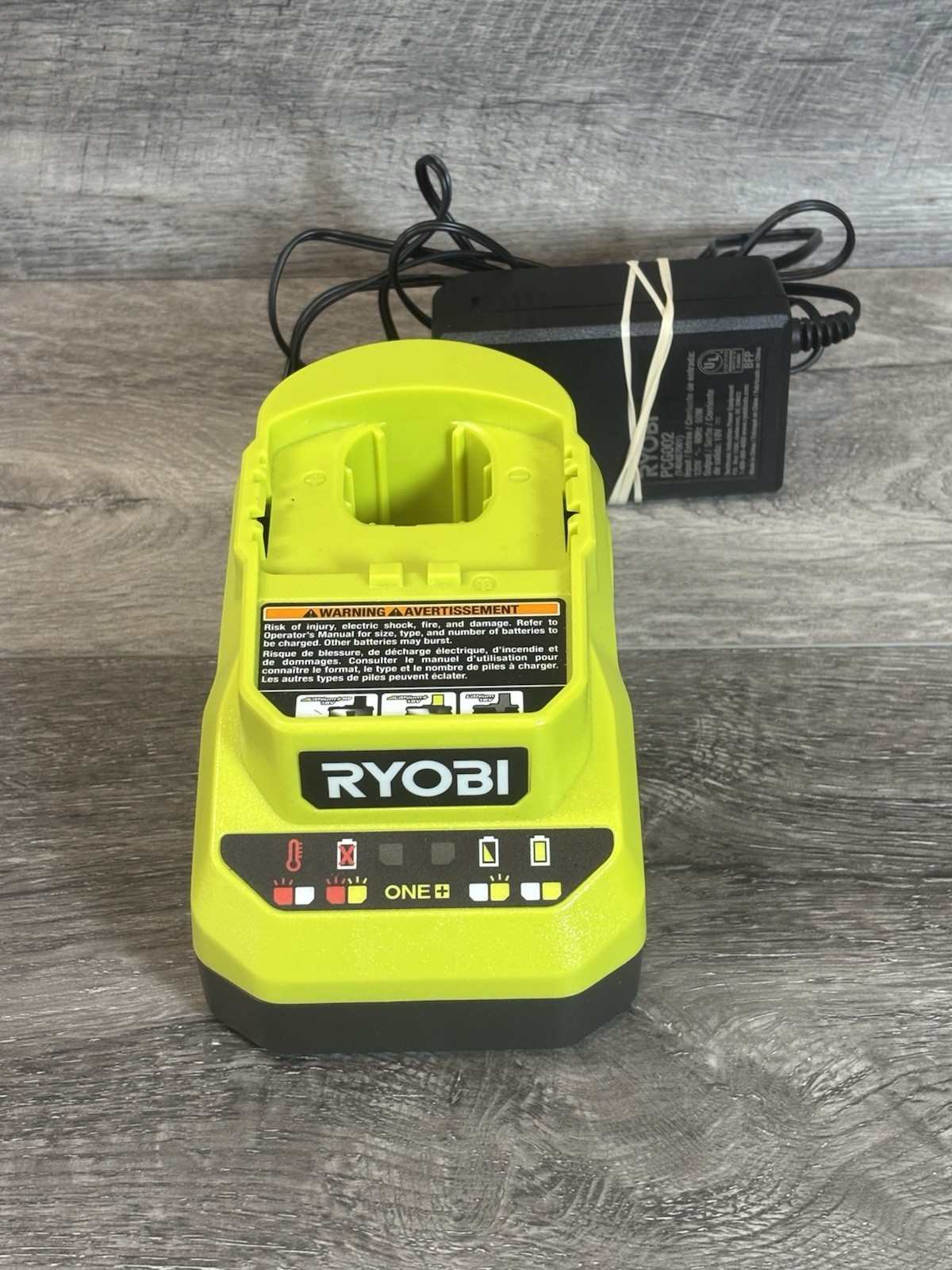 Genuine Ryobi 18V One+ Li-Ion Battery Charger PCG002. Battery Not Included