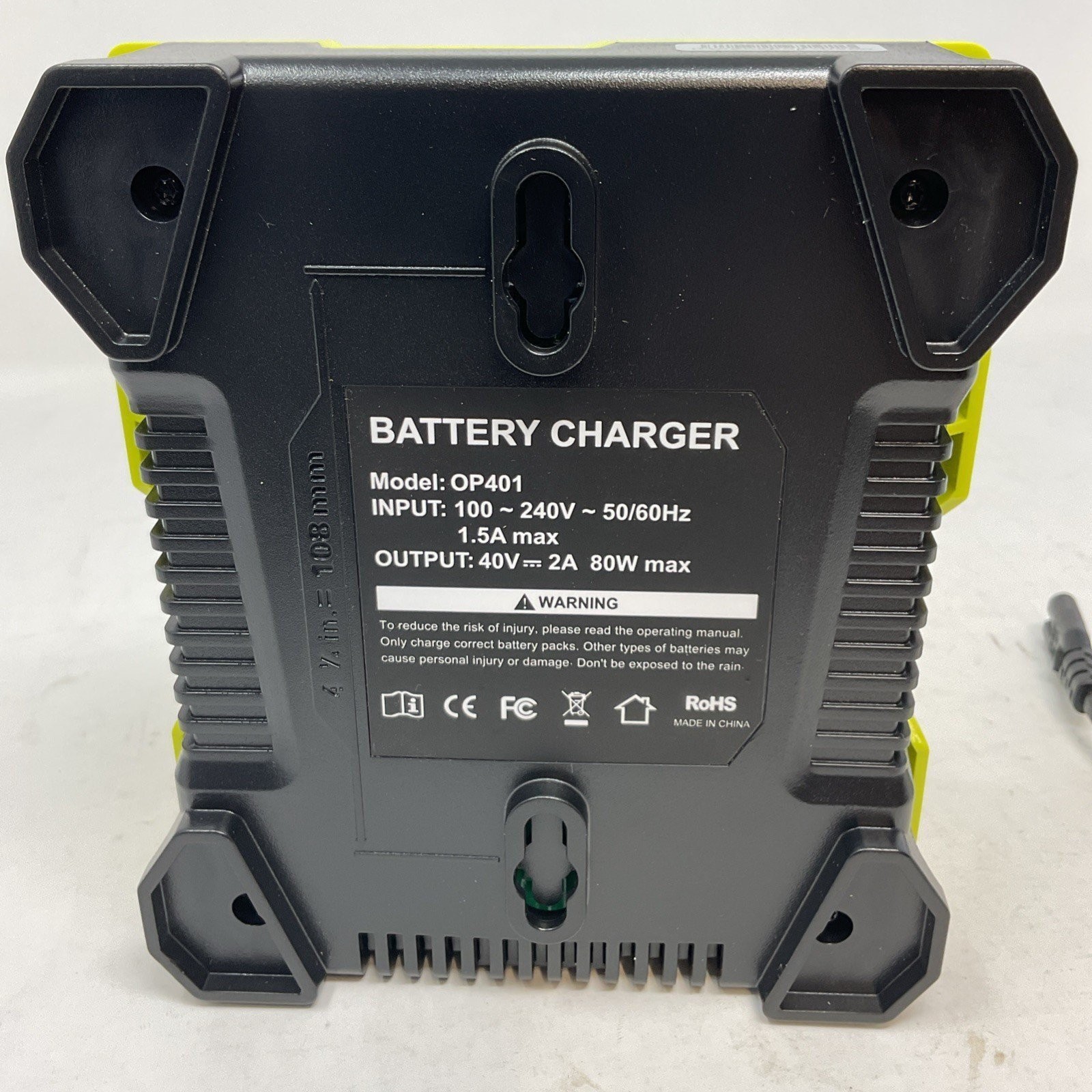 Replacement 40V Volt Battery Charger Compatible OP401 Fast Charging for Ryobi