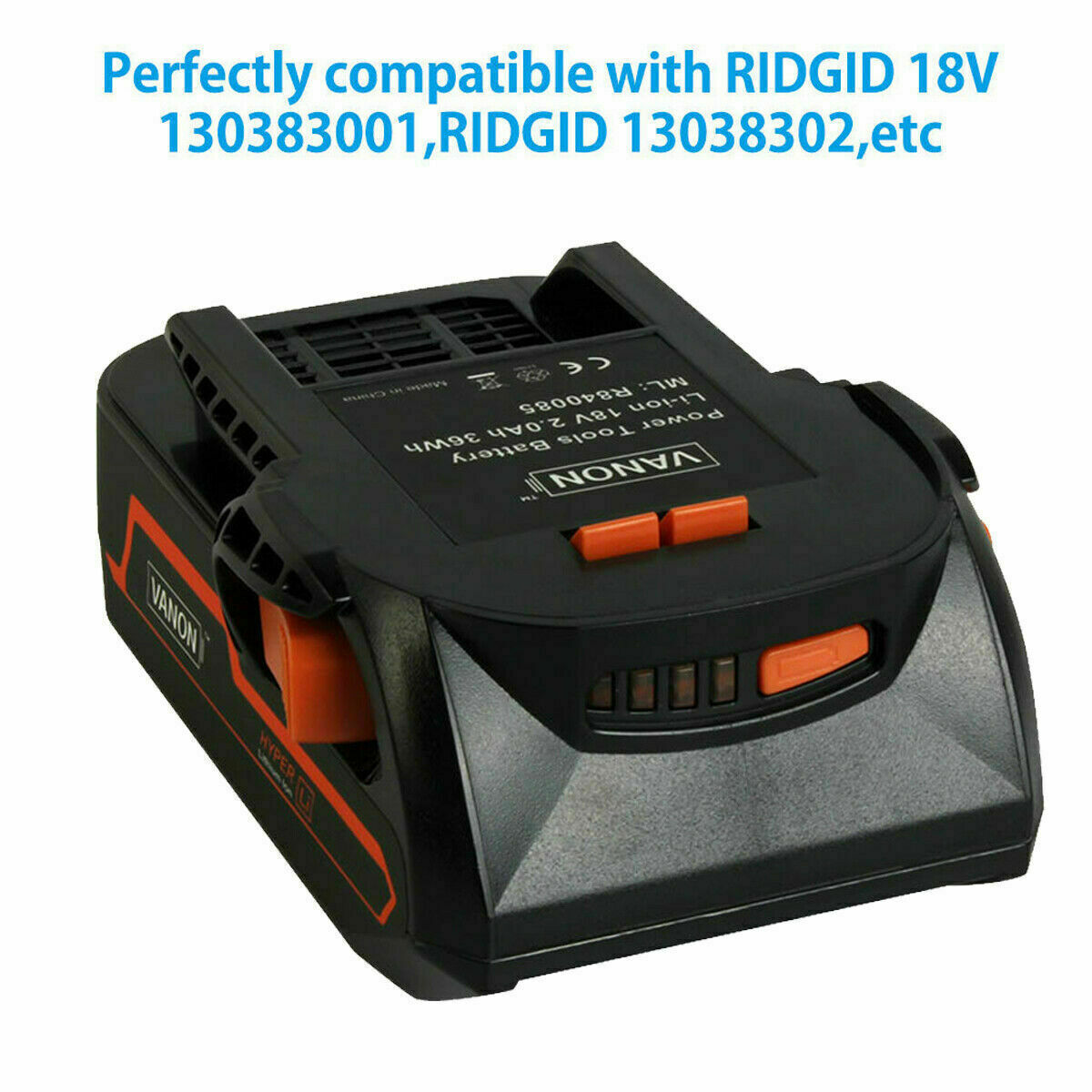 18 Volt 4.0AH For RIDGID R840085 R840087 Hyper Lithium-Ion 18V Battery R840083
