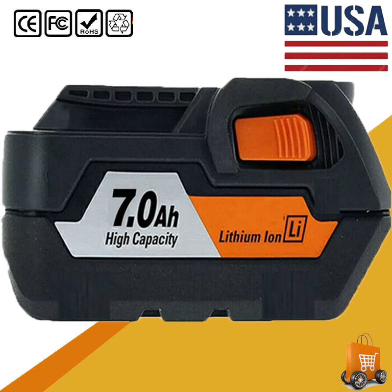 7.0Ah PACK For Ridgid R840087 Lithium Battery Rigid 18 Volt R840085 R840086 NEW