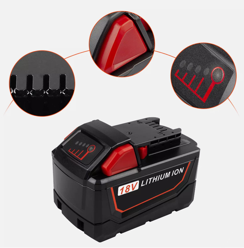 Battery For Milwaukee for M18 18V 5.5AH Extended Lithium 48-11-1890