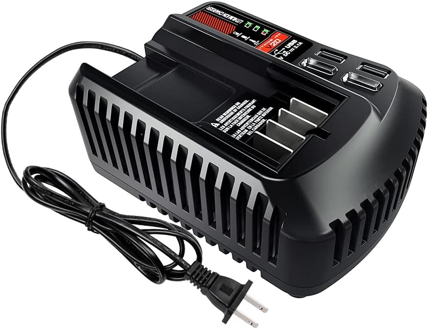 V20 Battery Fast Charger for Craftsman V20 Lithium Battery CMCB104 CMCB104 w/USB