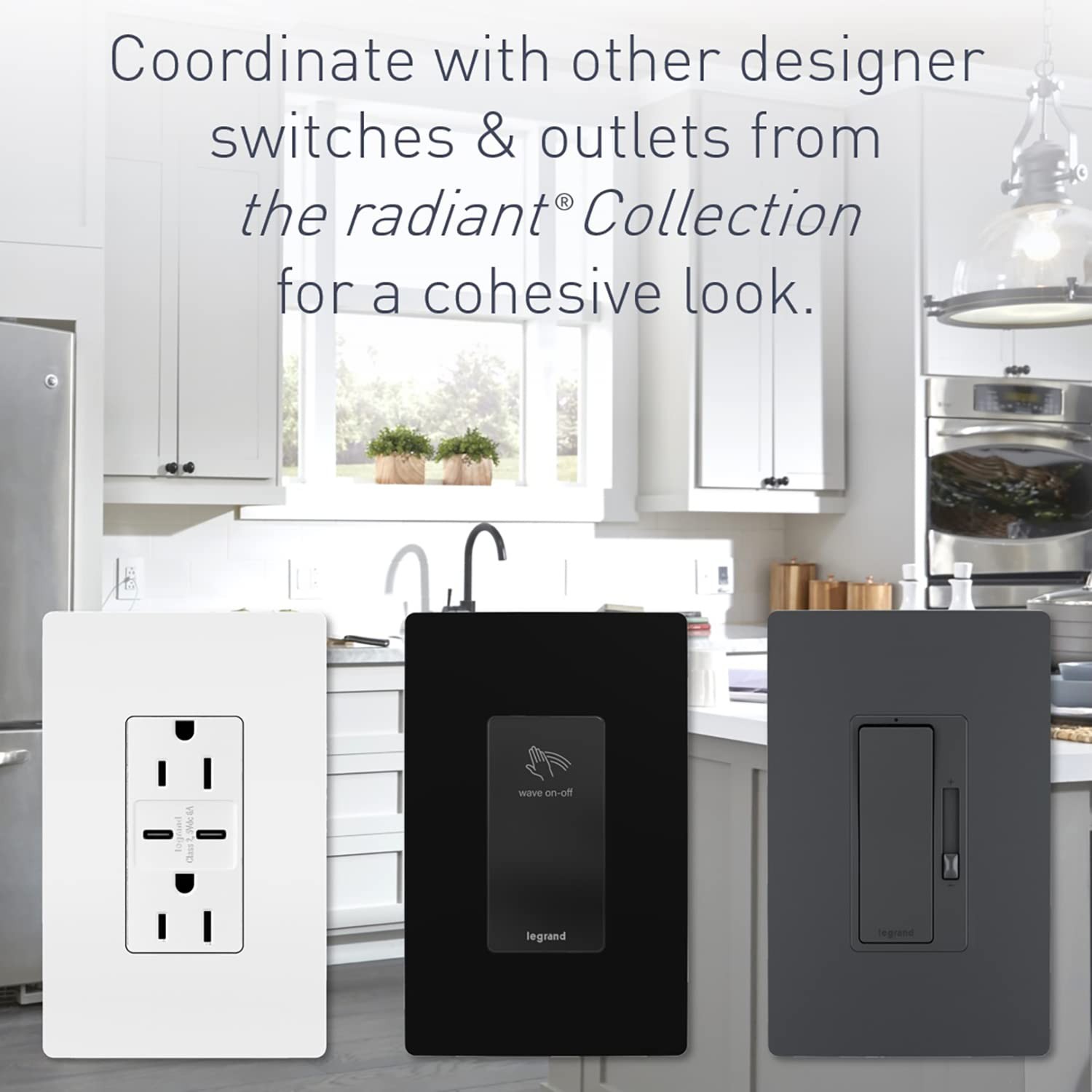 Legrand Radiant Tm826Usbbkccv4 15 Amp Decorator Duplex Tamper Resistant Outlet
