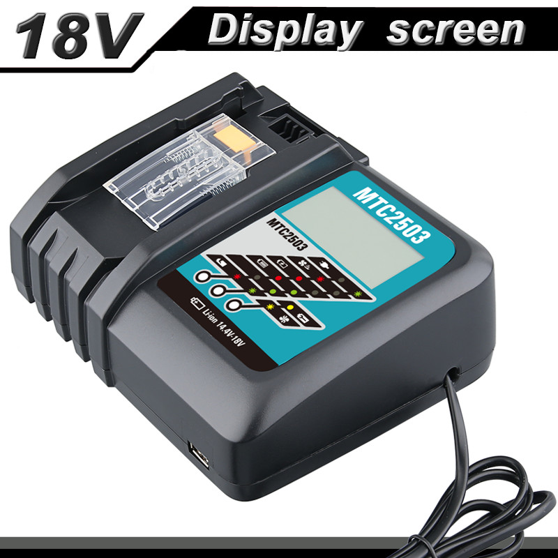Rapid Battery Charger for Makita DC18RF 14.4V-18V LXT BL1830 BL1450 Lithium-Ion