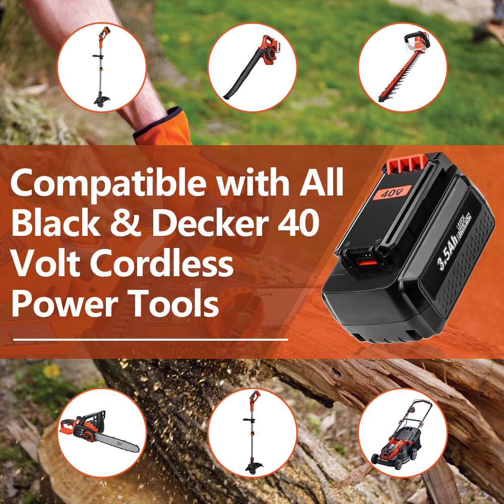 40V 4.0Ah Lithium Battery for Black and Decker 40 Volt /36v Max Weed Eater – NEW