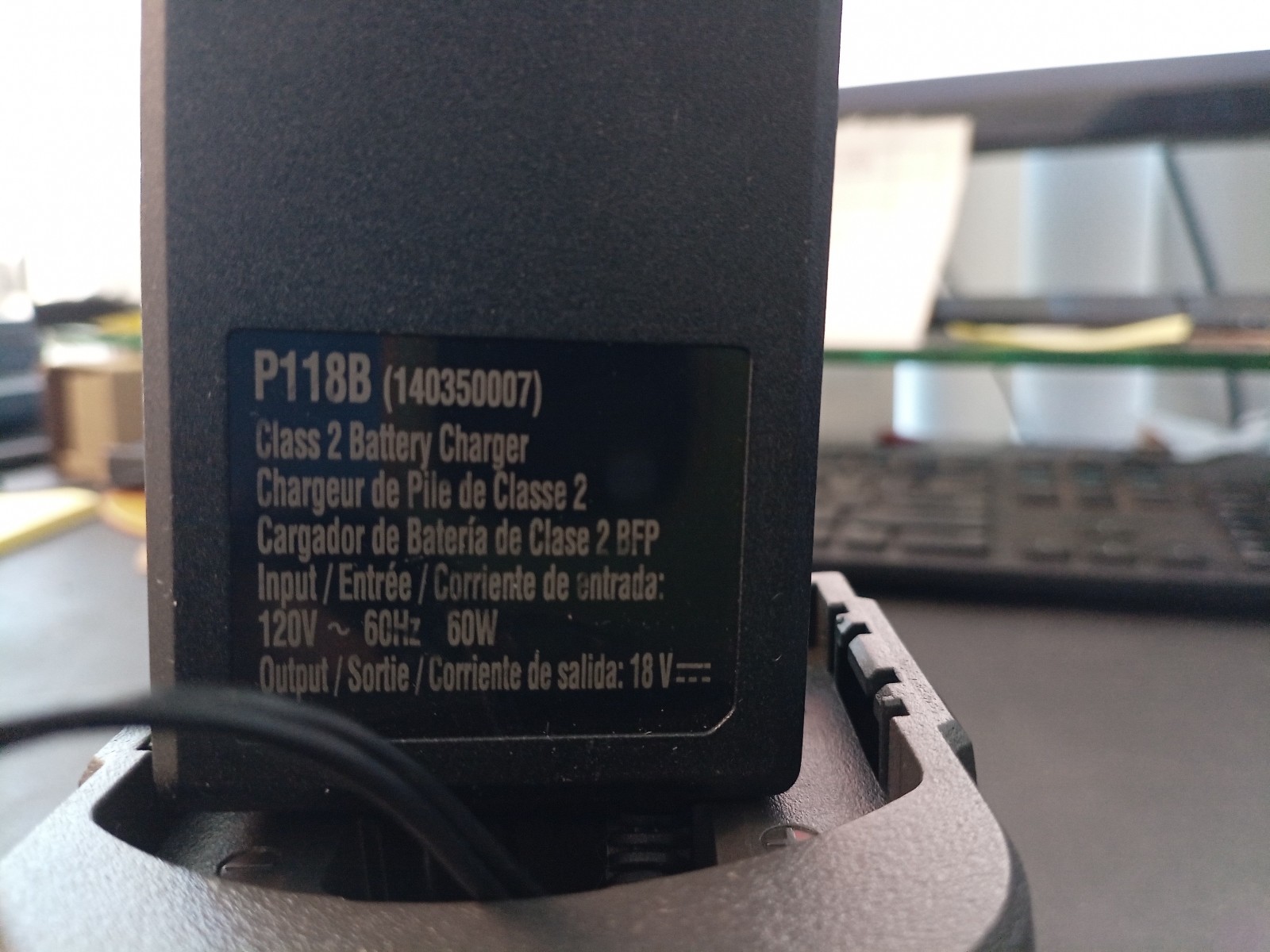 Ryobi One+ Tool Charger P118B – Open Box New Condition!