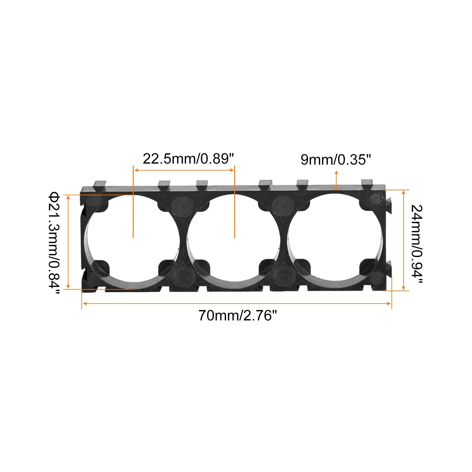 21700 Battery Holder Bracket 3 x 1 21.3mm Diameter for DIY Battery Pack of 50