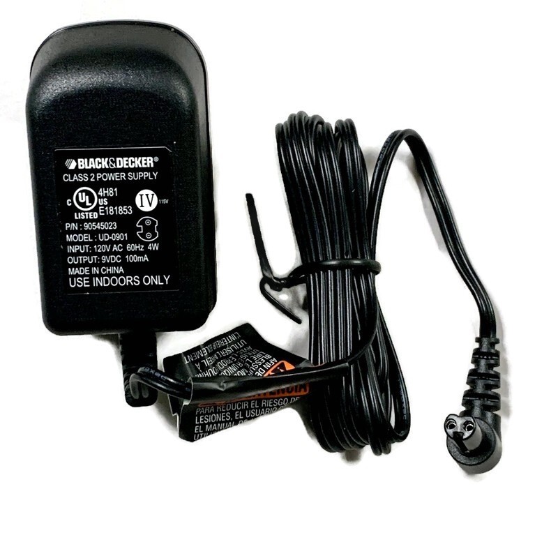 BLACK & DECKER 90545023 9VDC UD-0901 BDCS40G OEM Power Supply Charger