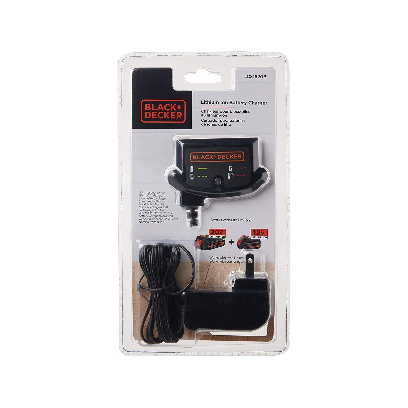 20V MAX Lithium Battery Charger, Compatible with 12V and 20V Battery, Battery…
