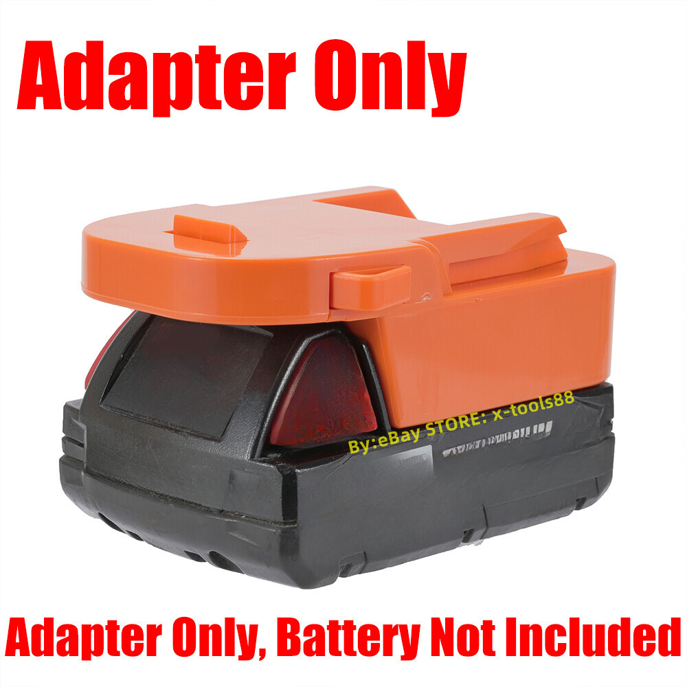 1x for Milwaukee M18 Li-Ion Battery To fits Ridgid 18V Tool Adapter-Adapter Only