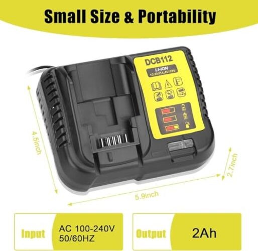 20V Fast Charger for De Walt Max Battery DCB107 DCB115 DCB112