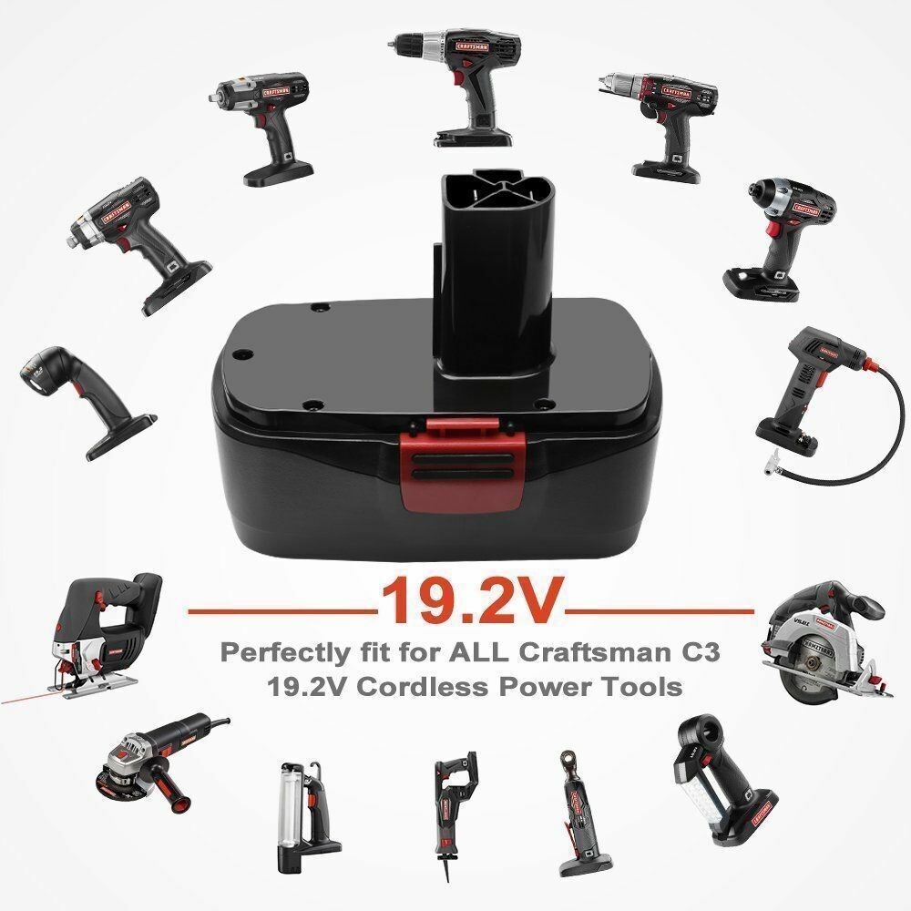 for Craftsman 19.2Volt 11375 Battery C3 DieHard 130279005 130279003 / Charger