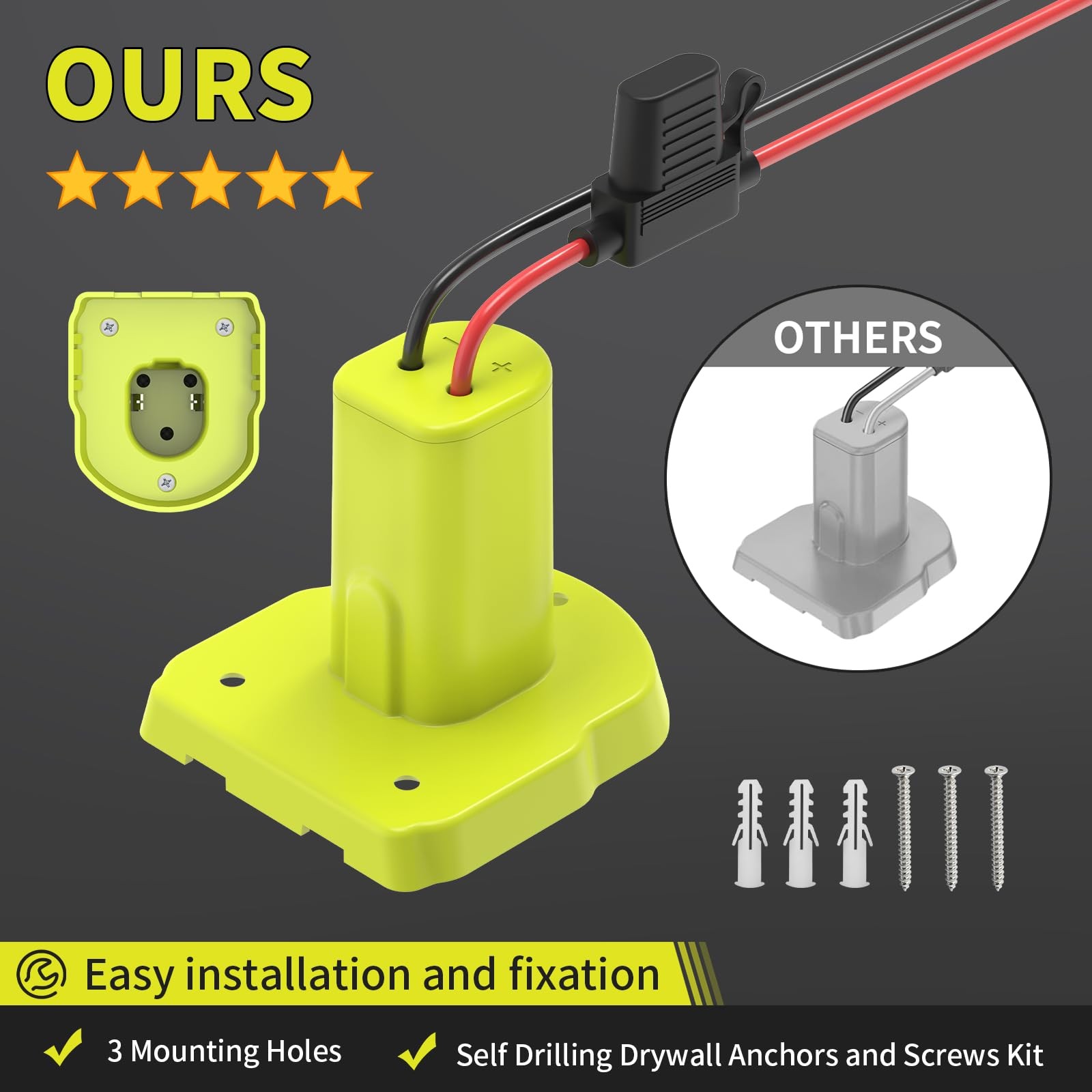 Kzreect 2 Pack for Power Wheel Battery Adapter Compatible with 2 PACK, Green