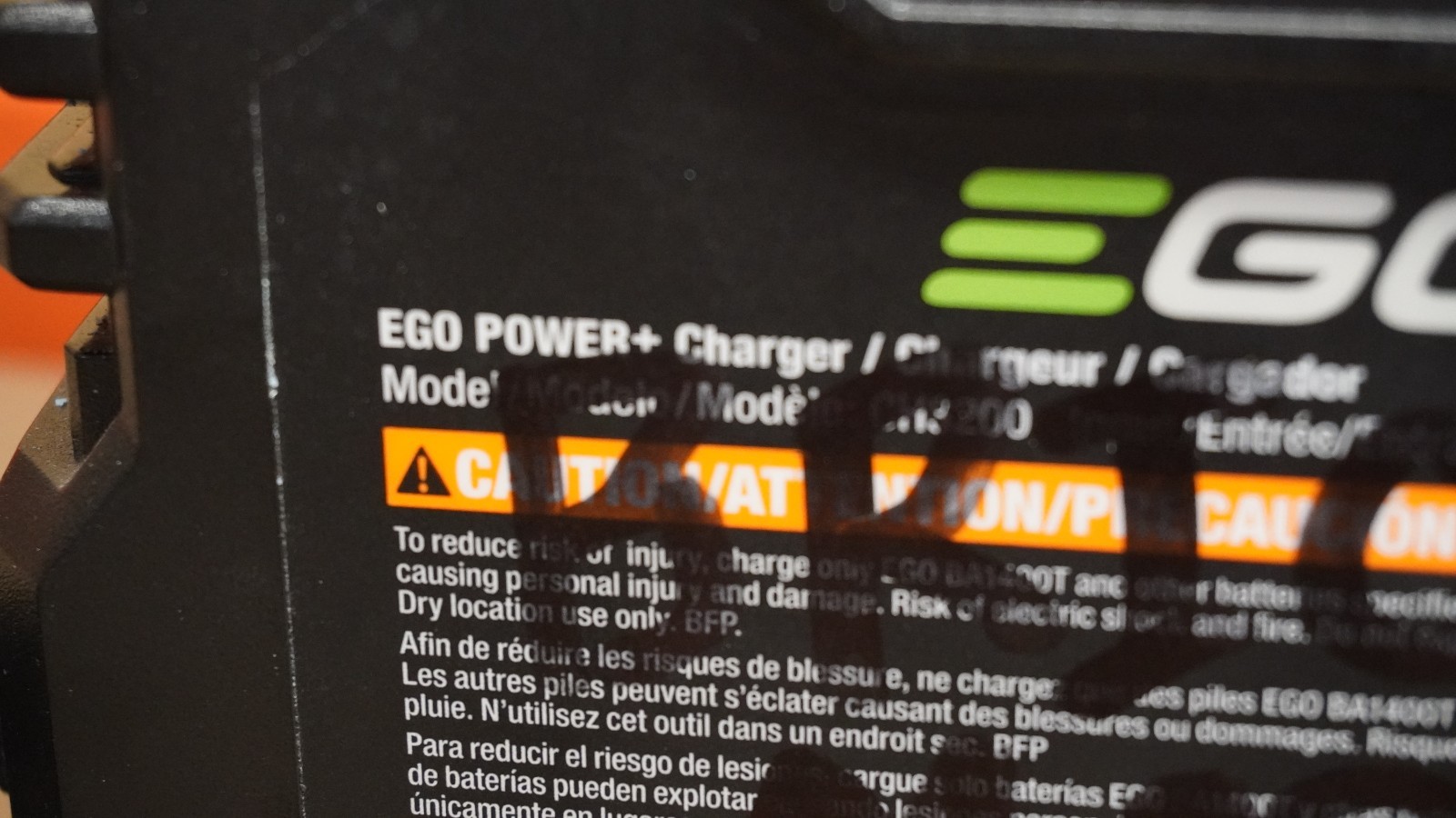 Genuine OEM EGO CH3200 320W 56-Volt Lithium-ion Charger UNTESTED