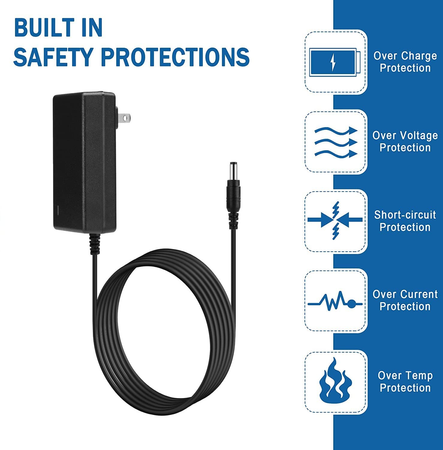 AC DC Power Adapter Charger Cord Compatible with ORFELD V20 H20A H01 EV679…