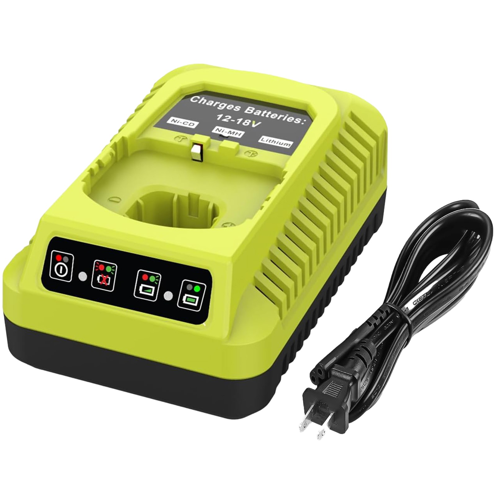 P117 Fast Charger For Ryobi 18V Lithium-Ion NiCad Battery P108 P107 Replacement