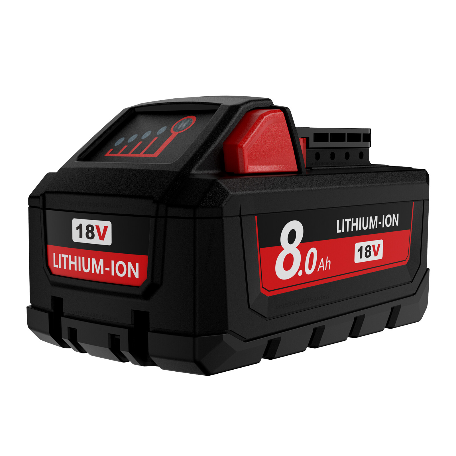 2x For Milwaukee 18v M18 Lithium 8.0 AH Extended Capacity Battery 48-11-1860 ??