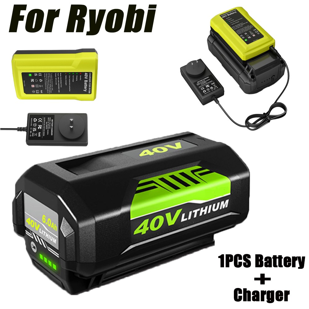 9Ah 40V Battery For Ryobi 40Volt OP4050 Battery OP40602 OP40261 Battery/Charger