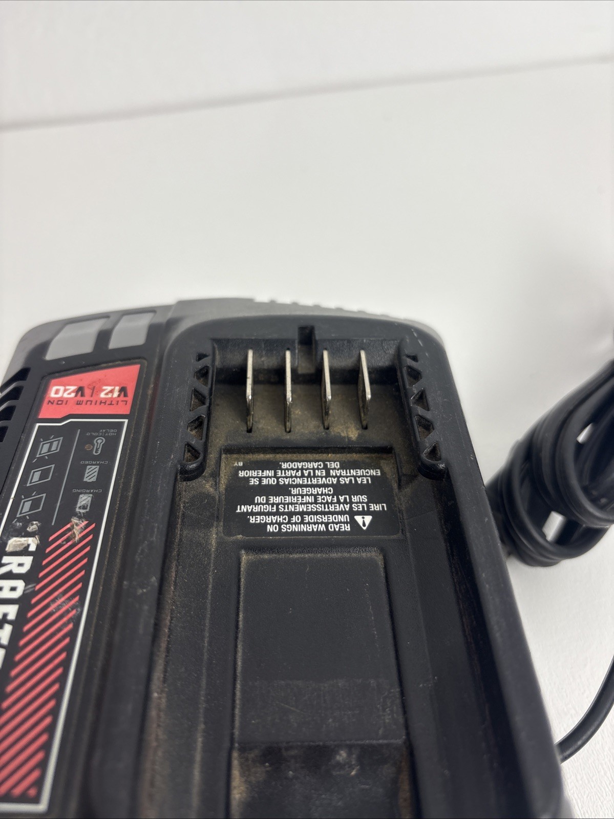 Craftsman CMCB102 Type 1 Lithium-Ion Fast Battery Charger 12V-20V