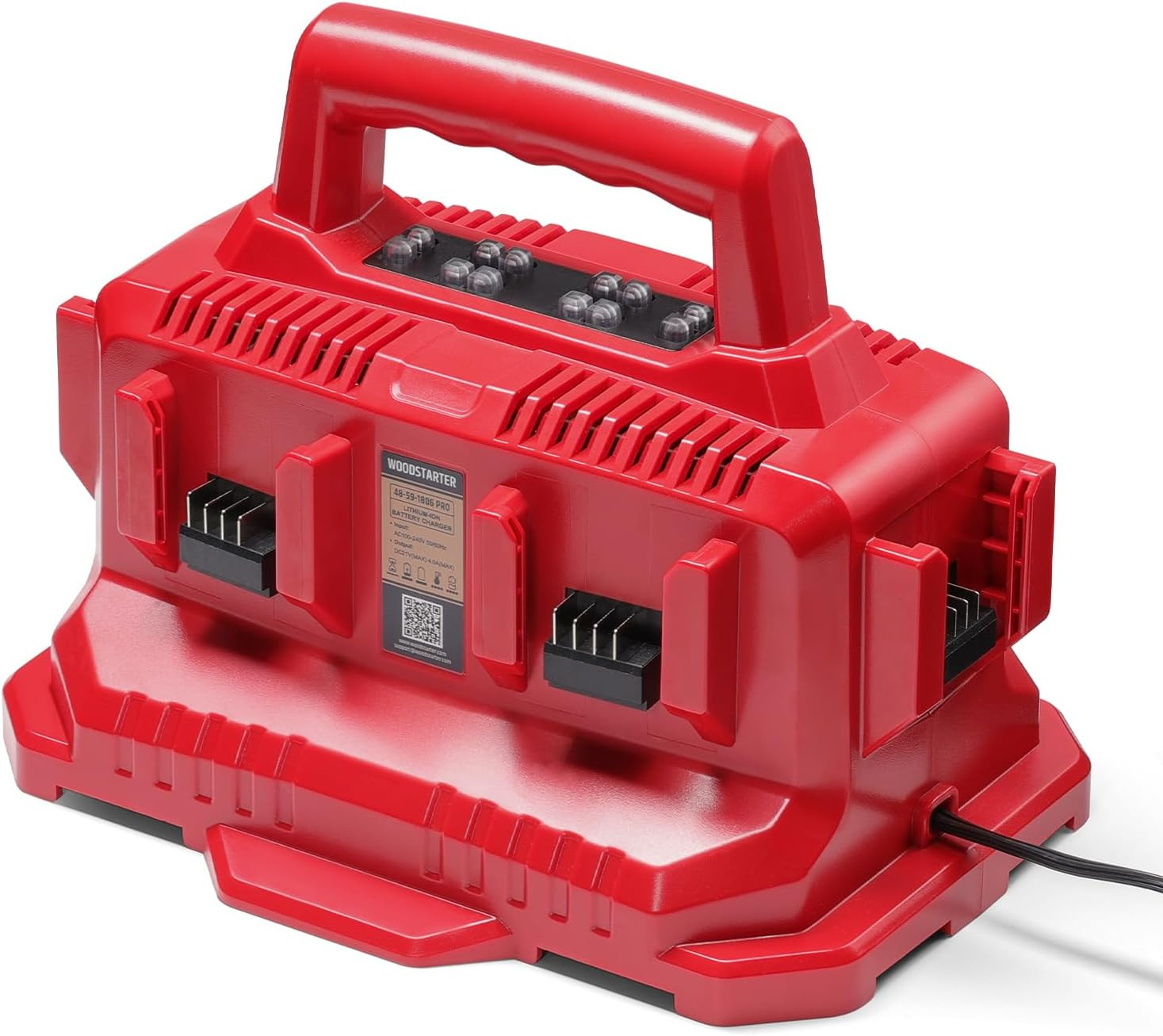 6-Port Rapid 18V Battery Charger Station, Replacement for Milwaukee 48-59-1806 B