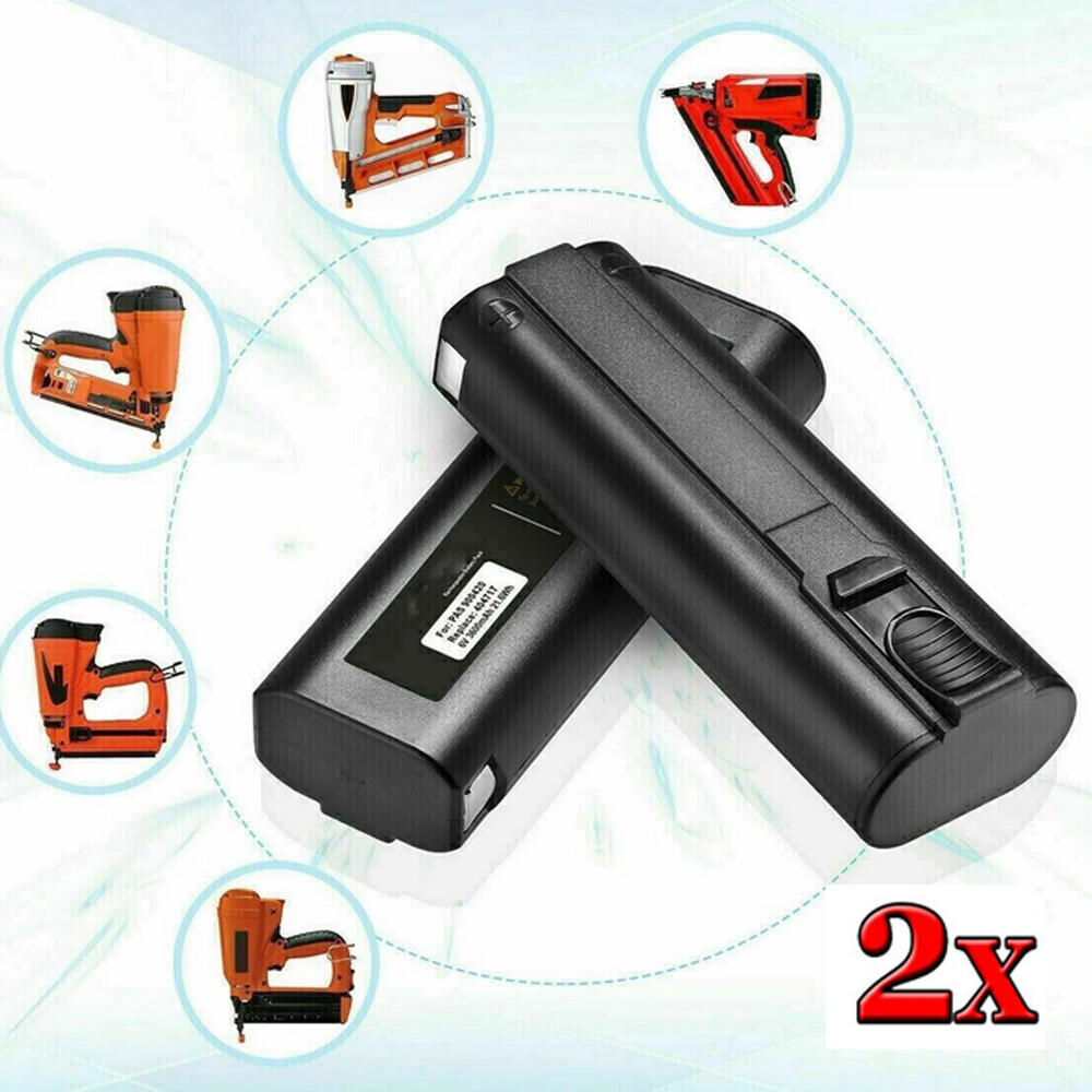 2-PACK 4800mAh For Paslode Impulse 6V 404717 Ni-MH Battery Nailer 900400 900420