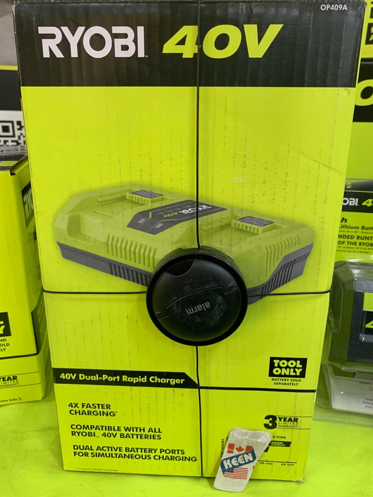 RYOBI CANADA 40V Lithium-Ion Rapid Charger