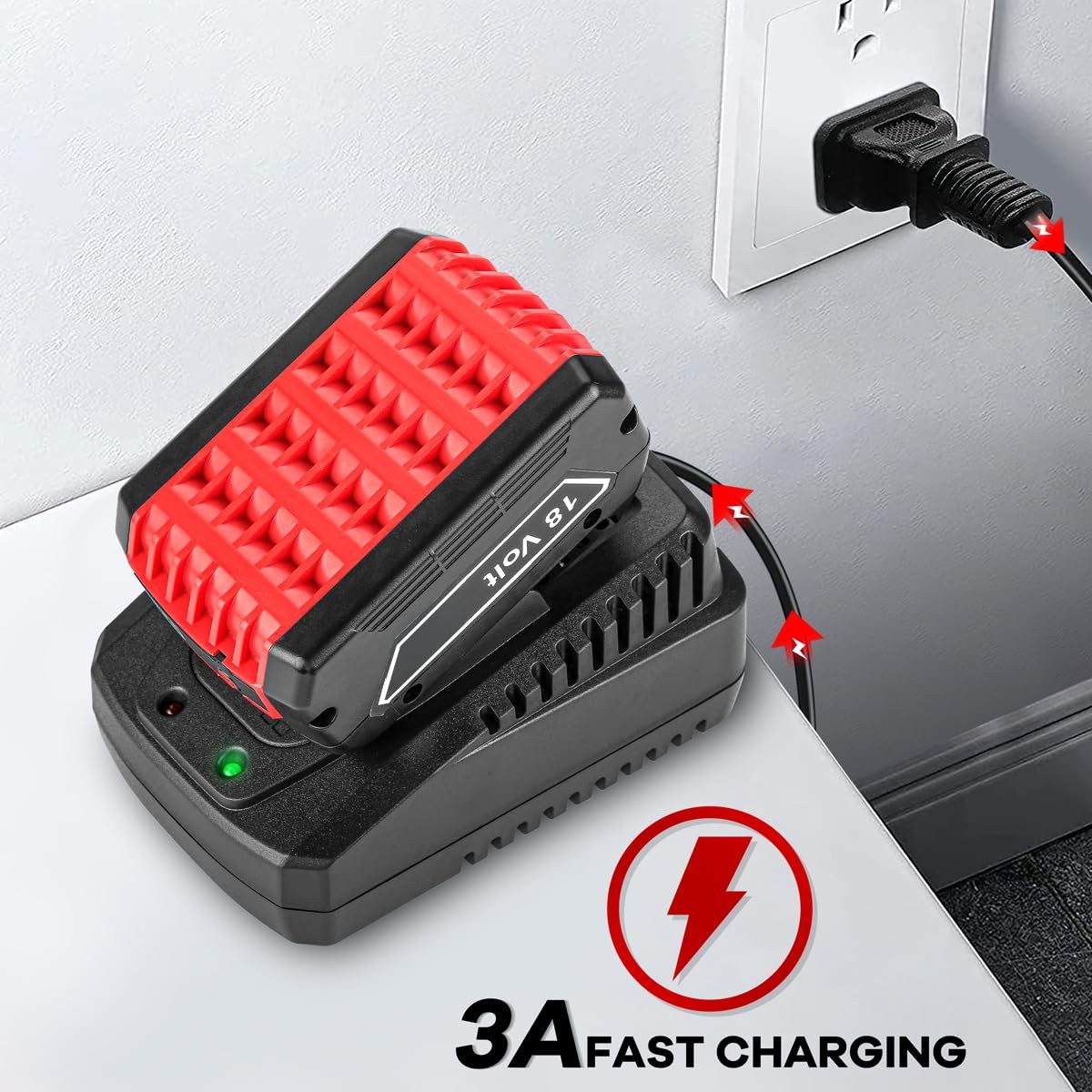 Dongpucun Quick Battery Charger For Bosch Bc660 14.4V-18V Lithium Battery