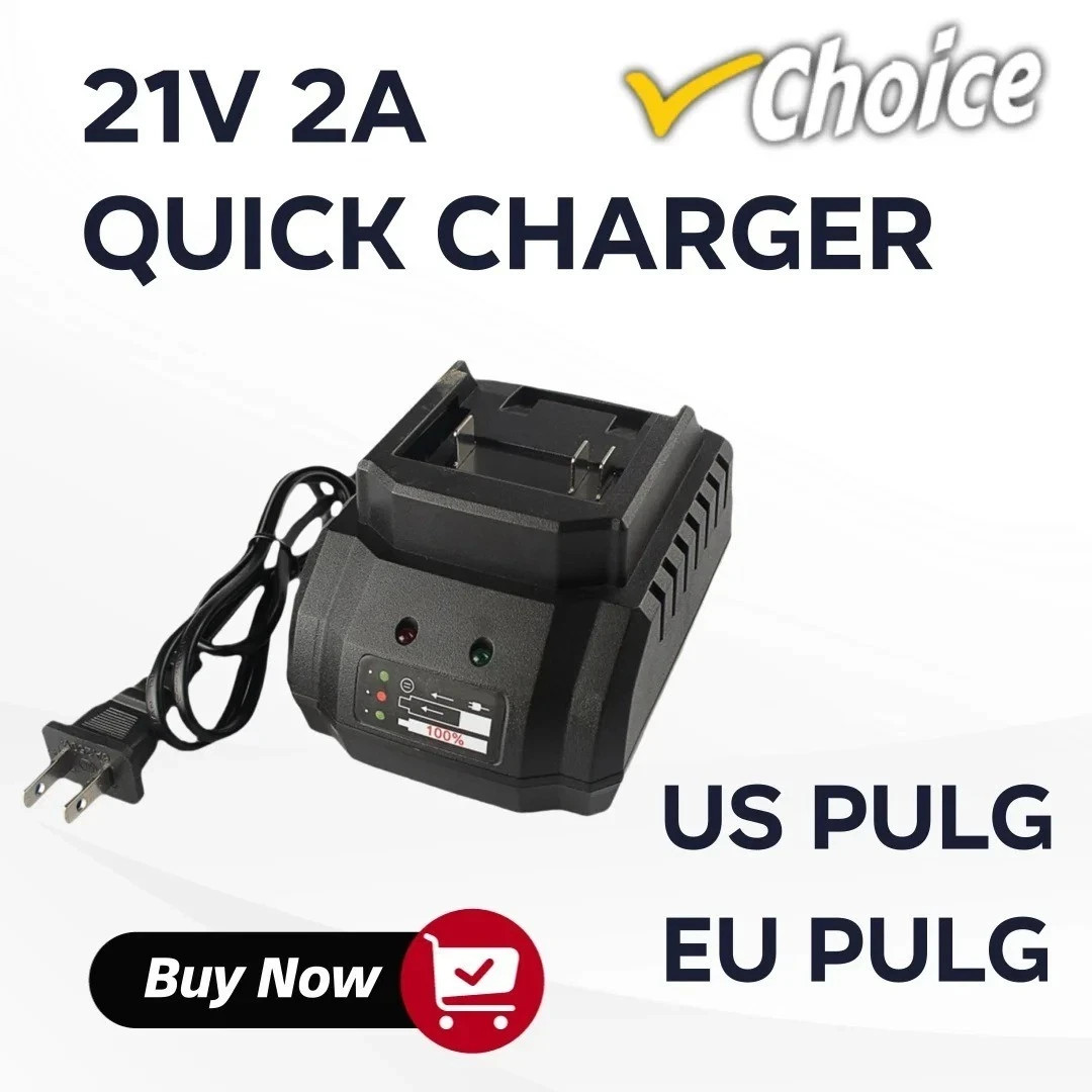 21V Battery Charger Universal Charger Portable Electric Tool Charging Station US
