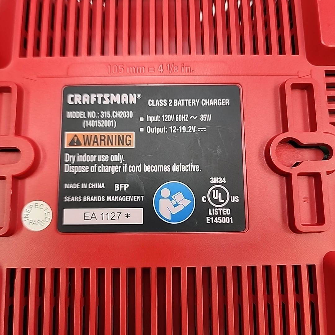Craftsman class 2 battery charger model 315.CH2030 duel lithium ion and Ni-Cd