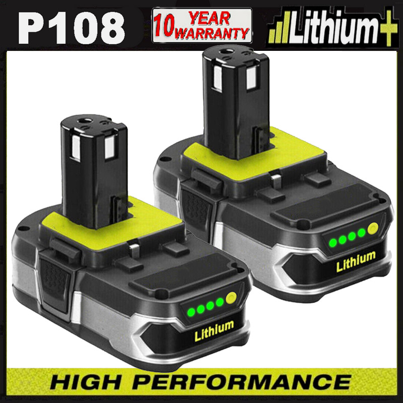 2PACK 3.6Ah For RYOBI 18V Battery One Plus High Capacity P108 Lithium-Ion P102