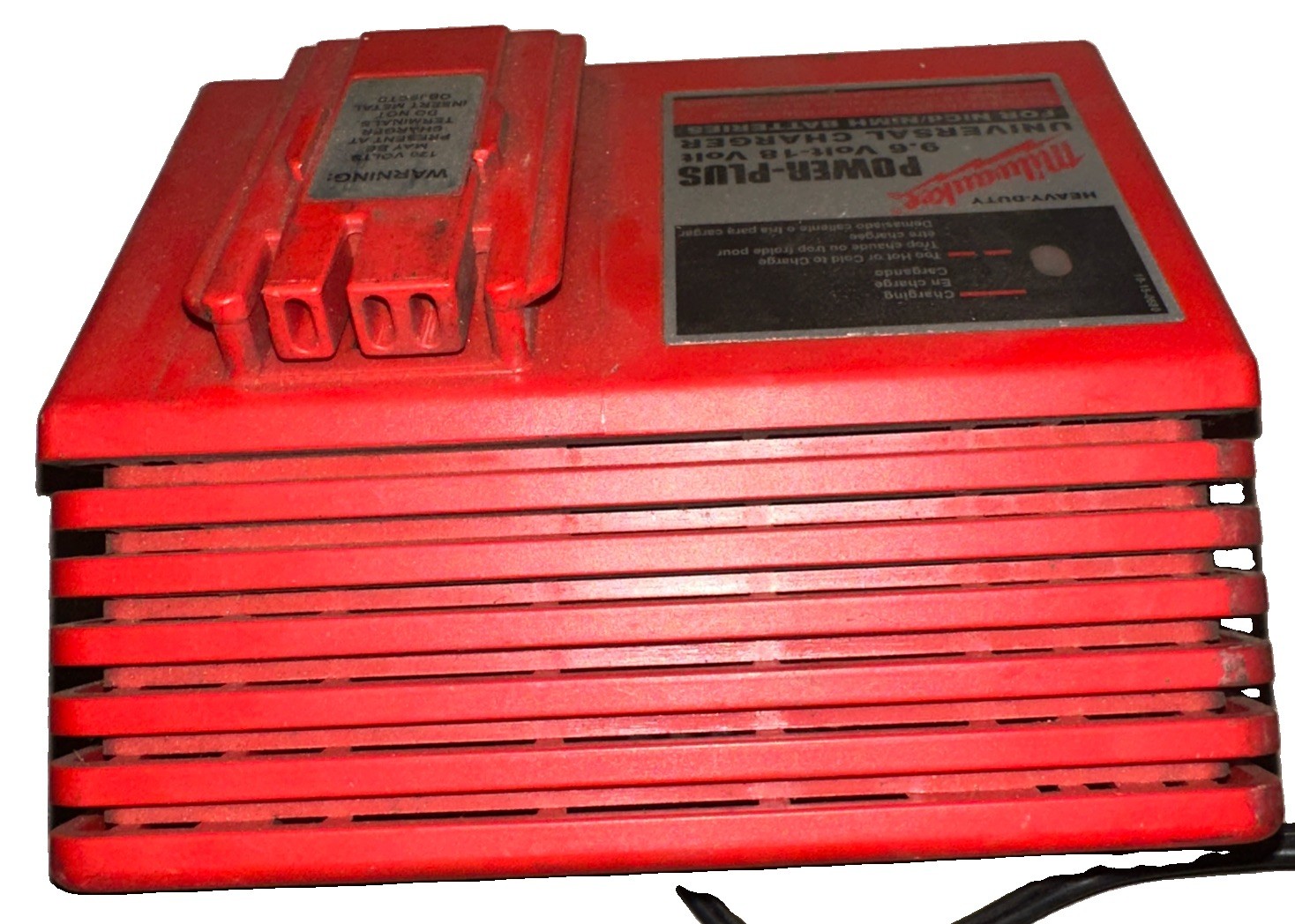Milwaukee Power Plus Universal Battery Charger 9.6V-18V NiCd/NiMH 120V 2.7A USA