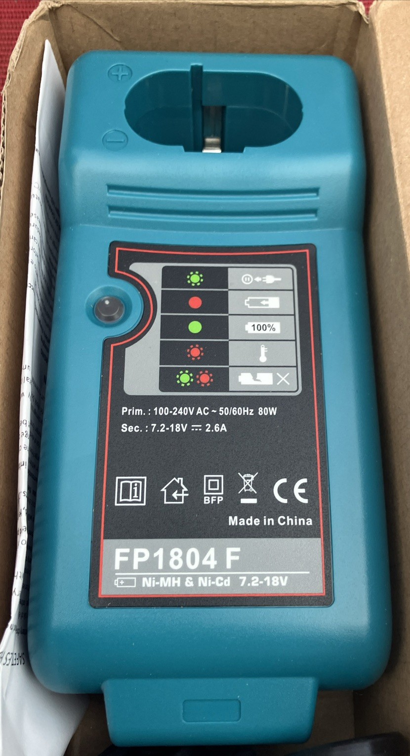 FP1804T 75W 120V Class 2 High Capacity Charger For 7.2v-18v NiCd NiMH Battery @3