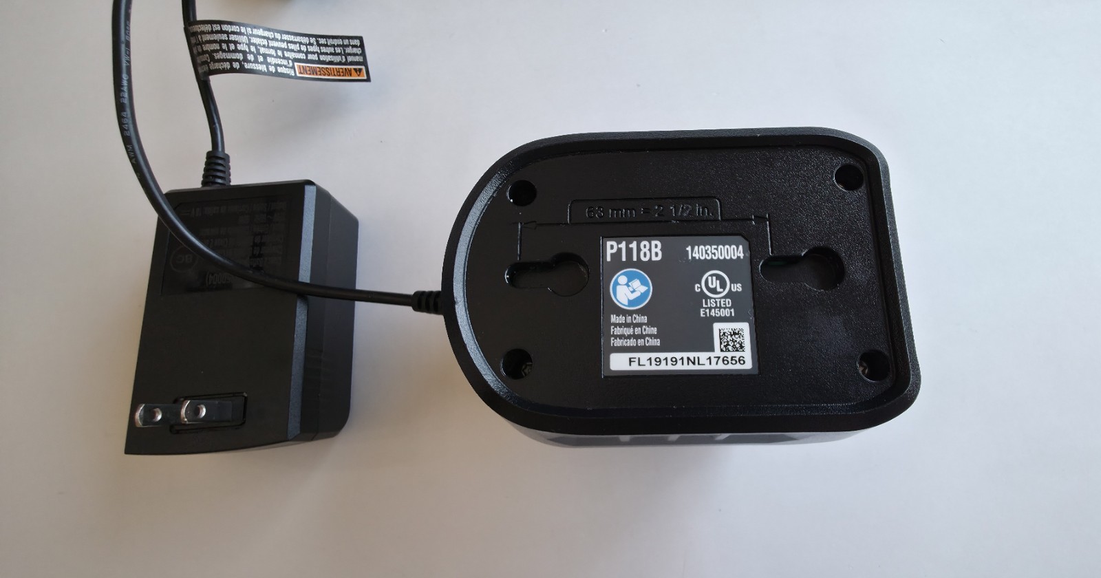 Ryobi 18V ONE+ P118B Lithium-Ion Battery Charger New No Box
