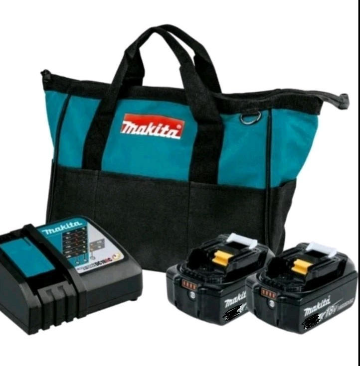 Makita BL1815N-2 Genuine Batteries + charger DC18SD Starter + Makita Tool Bag…