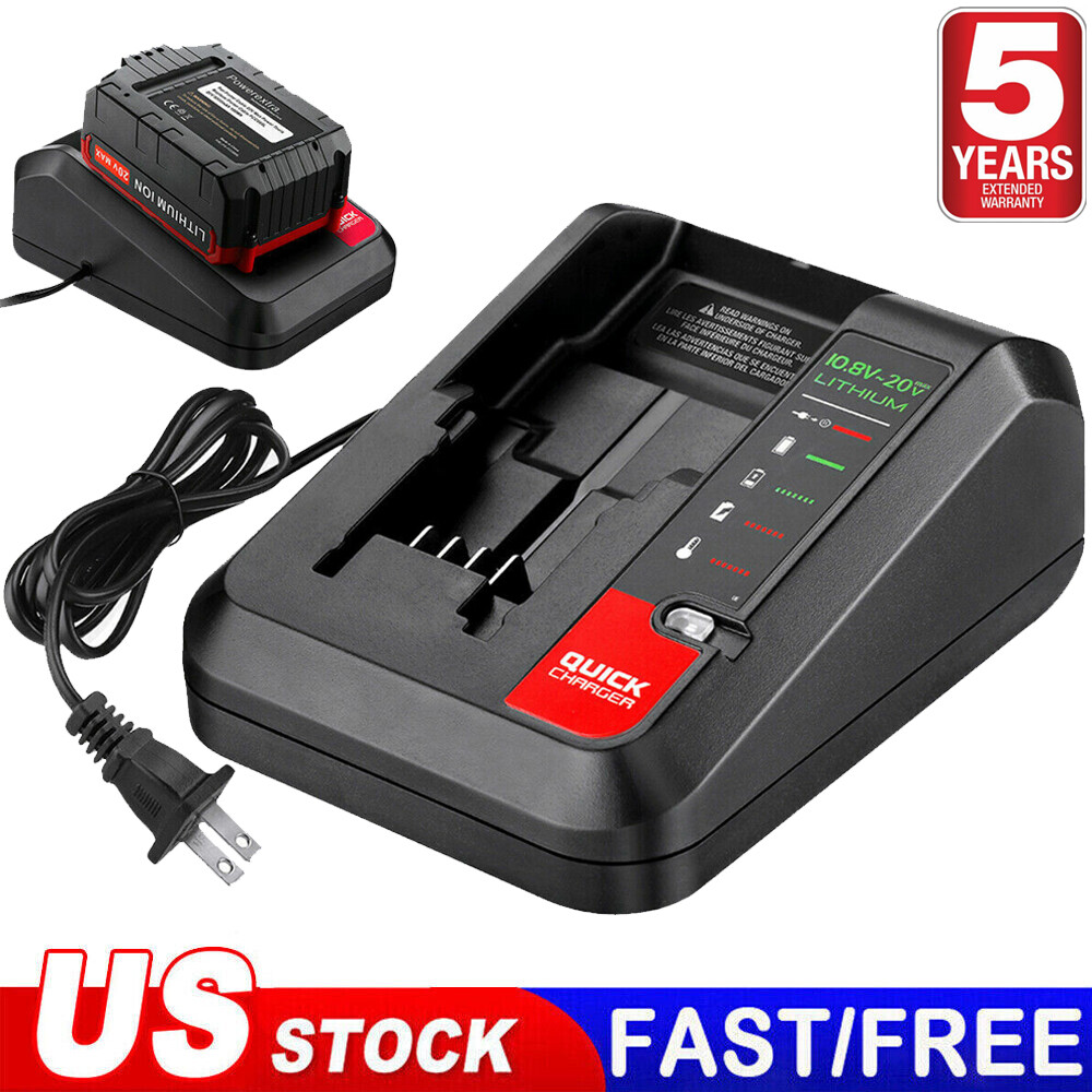 20V MAX Rapid charger for Black&Decker and Porter Cable 20 Volt Lithium Battery