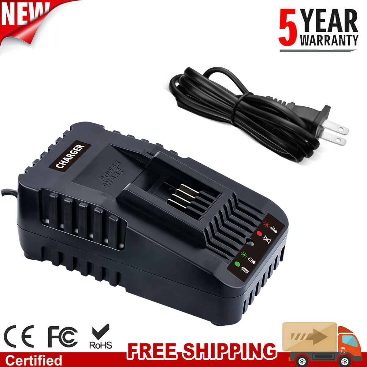 FOR WORX WA3881 WA3880 WA3883 18V 20V MAX Rapid Battery FAST Charger