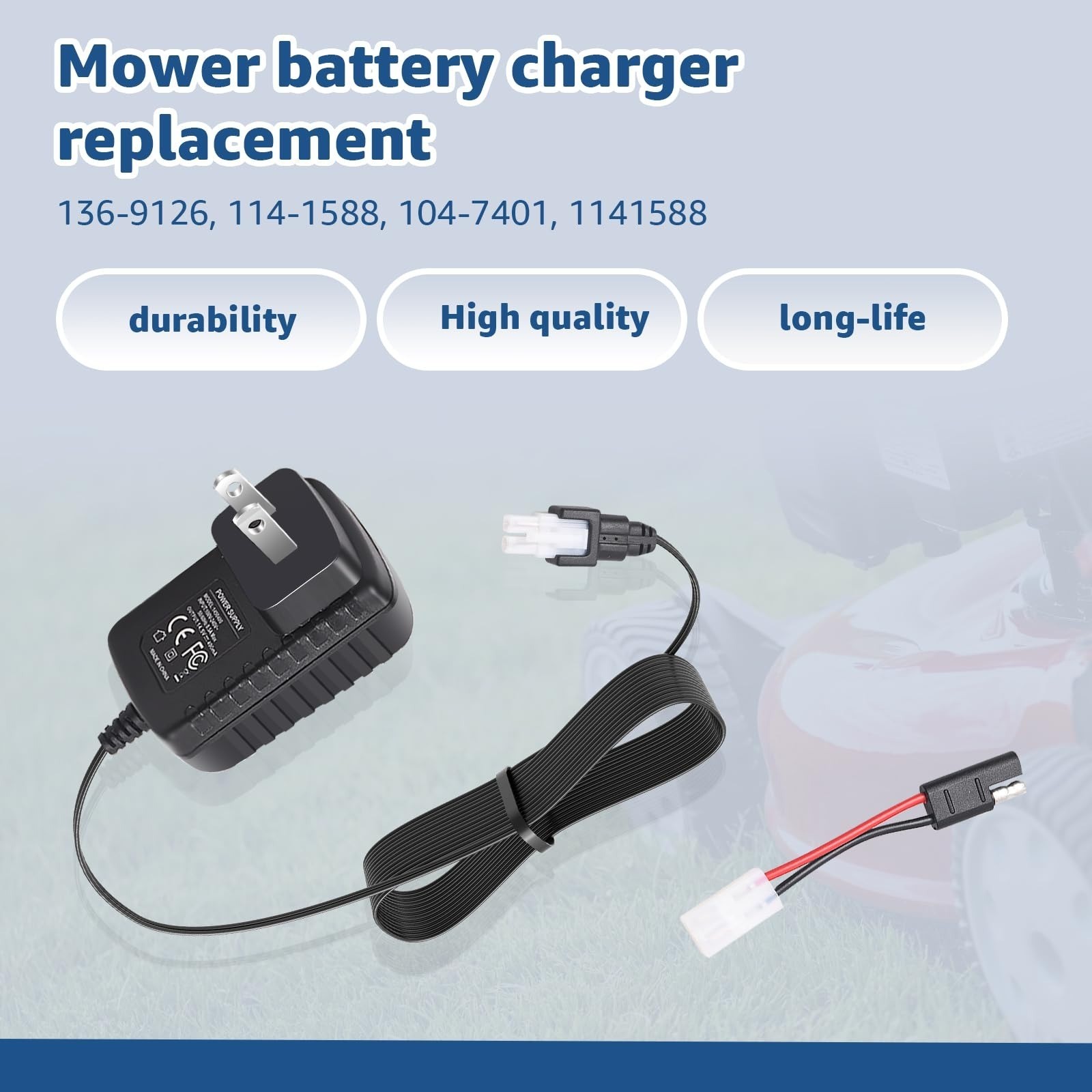 136-9126 Battery Charger for Toro Lawn Mower – Replacement Compatible