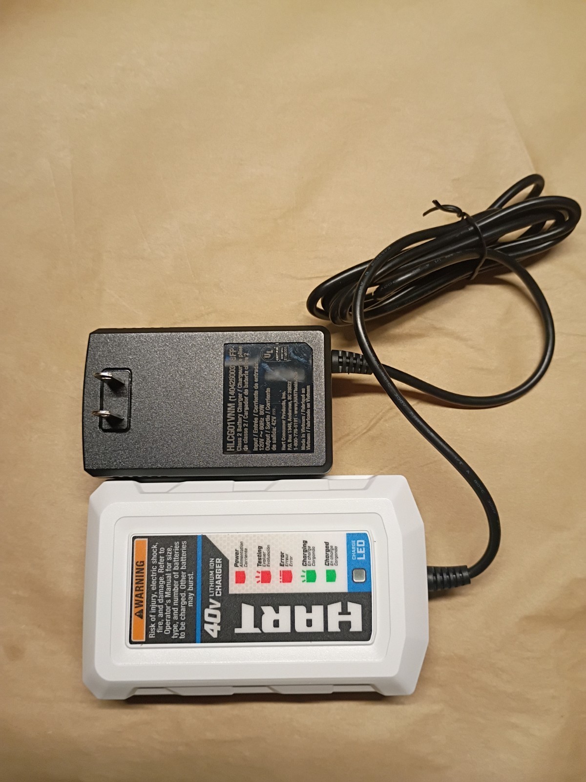 HART 40V Multi Battery Compact Charger HLCG01VNM – OEM Lithium-IonNEW OPEN BOX
