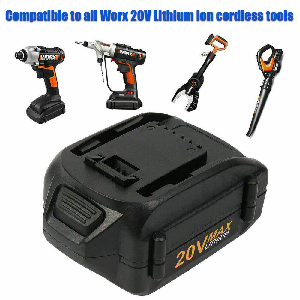 2Pack 8.0AH For WORX WA3575 20V MAX Extend Lithium Battery 20 Volt WA3520 WA3525