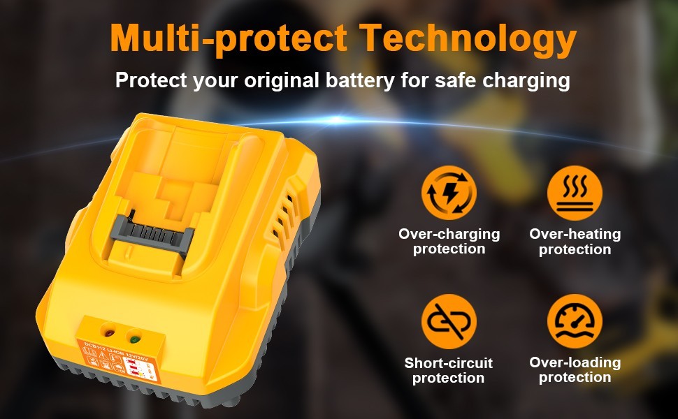 DCB112 20V MAX Battery Charger Replacement for Dewalt Battery Charger