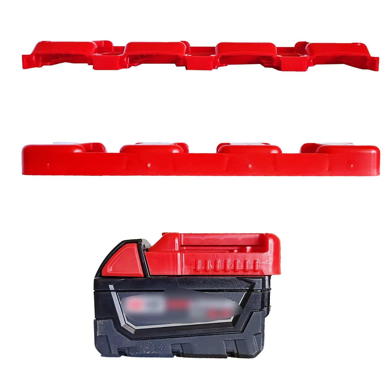 WOLGNKI Plastic Battery Organizer Mount Holder for Milwaukee M18 M12 Batteries
