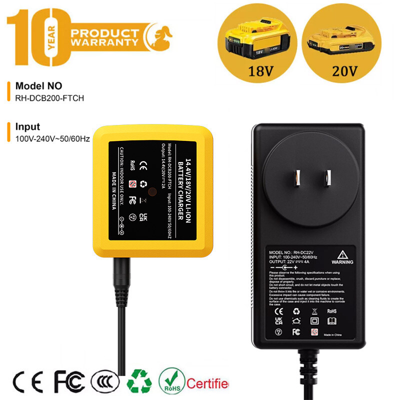 For DEWALT 20V 20 Volt MAX Li-Ion Battery DCB206 Charger Replaces DCB115 DCB112