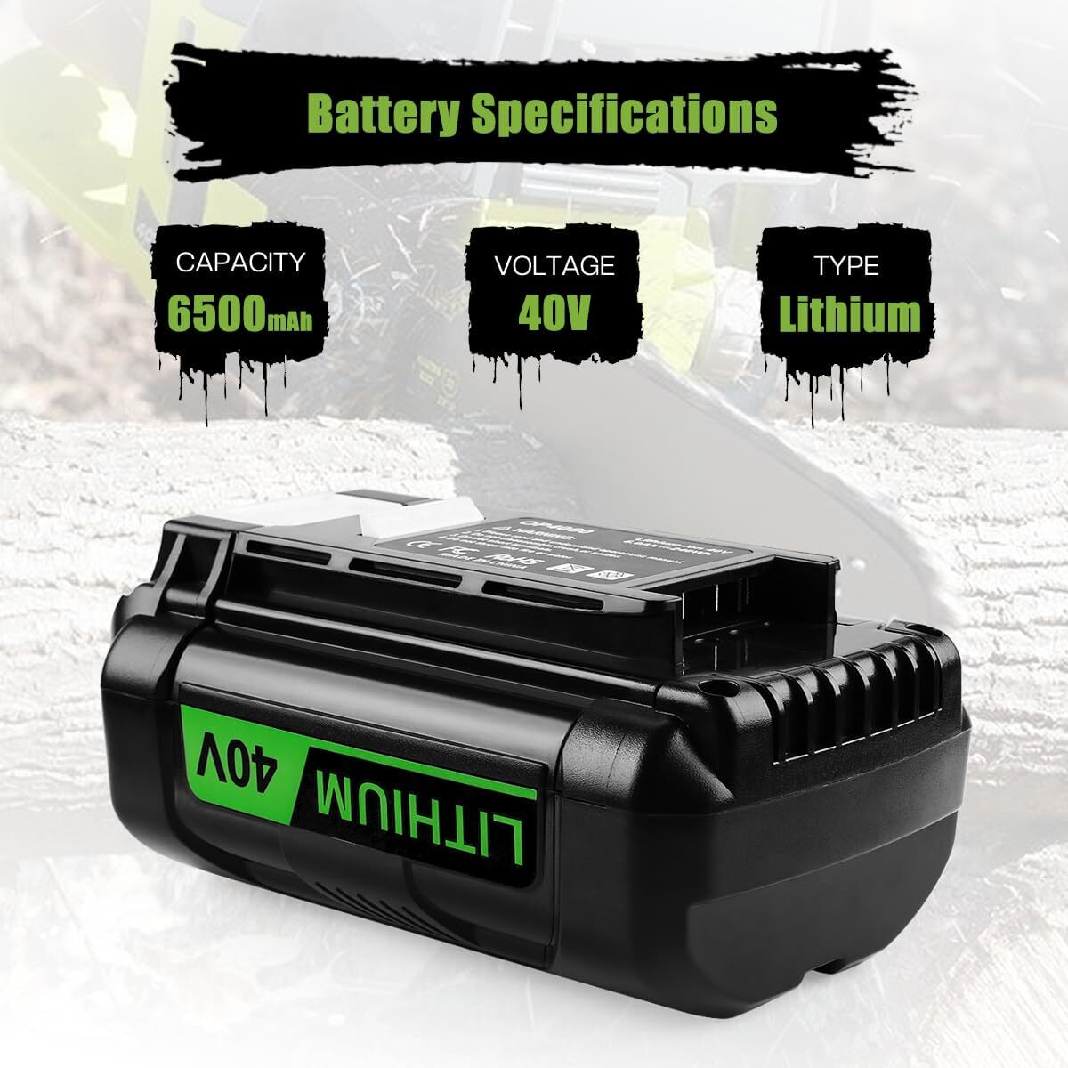 1x~4x OP4060 40V 8.0Ah Lithium Battery for Ryobi OP4050A OP4015 OP4026/