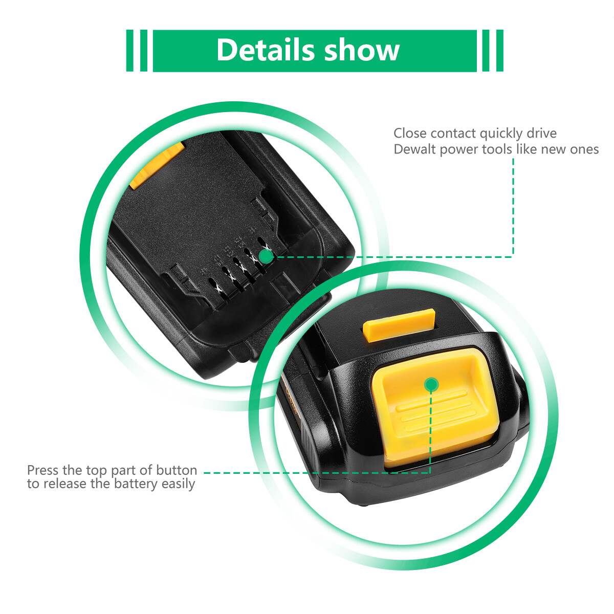 20V FOR DEWALT 20 Volt MAX Lithium-Ion Battery / Charger DCB200-2 DCB203 DCB201