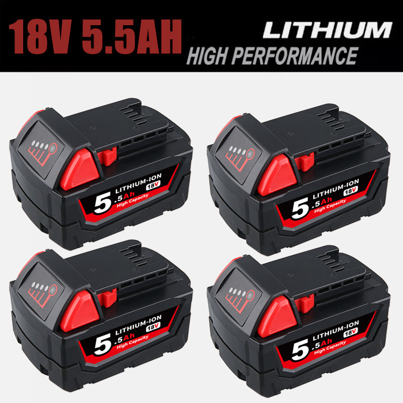 1/2Pack For Milwaukee for M18 Lithium 8.0Ah Extended Capacity Battery 48-11-1860