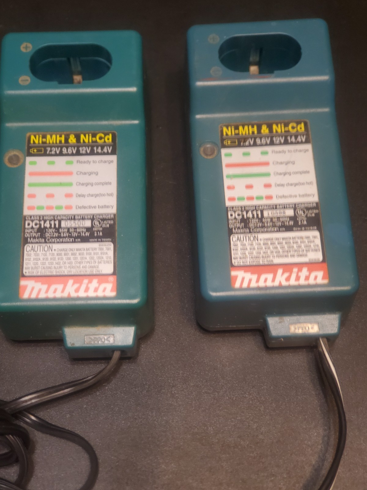 OEM Makita Ni-MH & Ni-Cd 7.2v 9.6v 12v 14.4v Battery Charger DC1411
