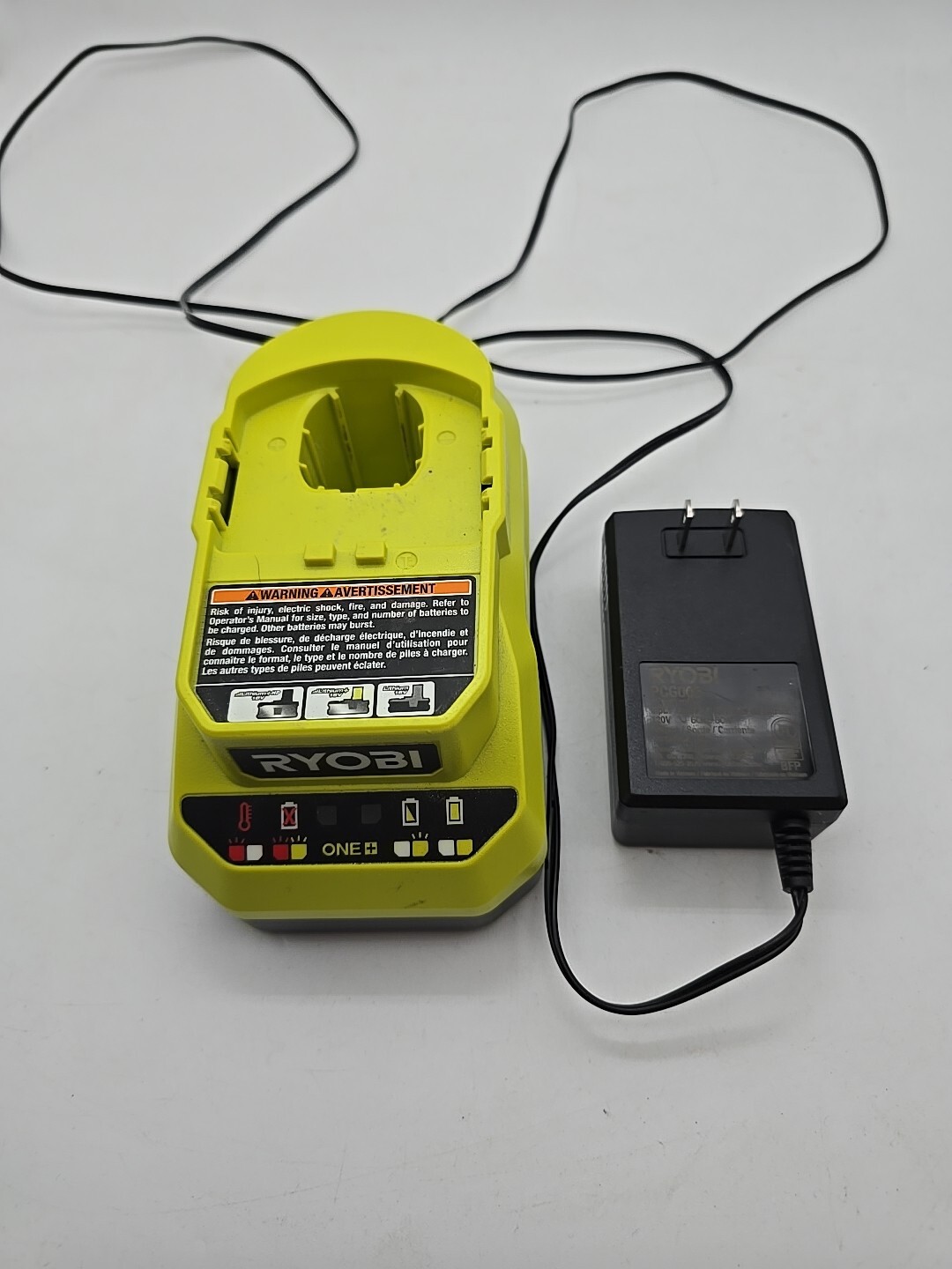 Ryobi PCG002 18V One+ Class 2 Battery Charger TESTED